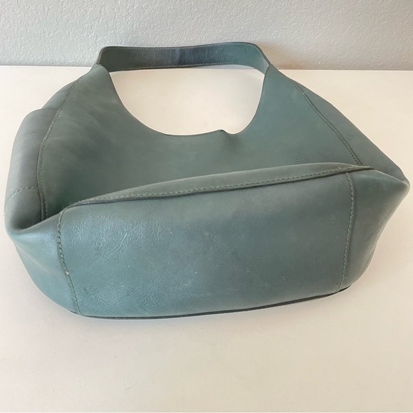 Madewell Oversized Shopper Tote, Dark Green Leather, 13”x10”. - Picture 4 of 14